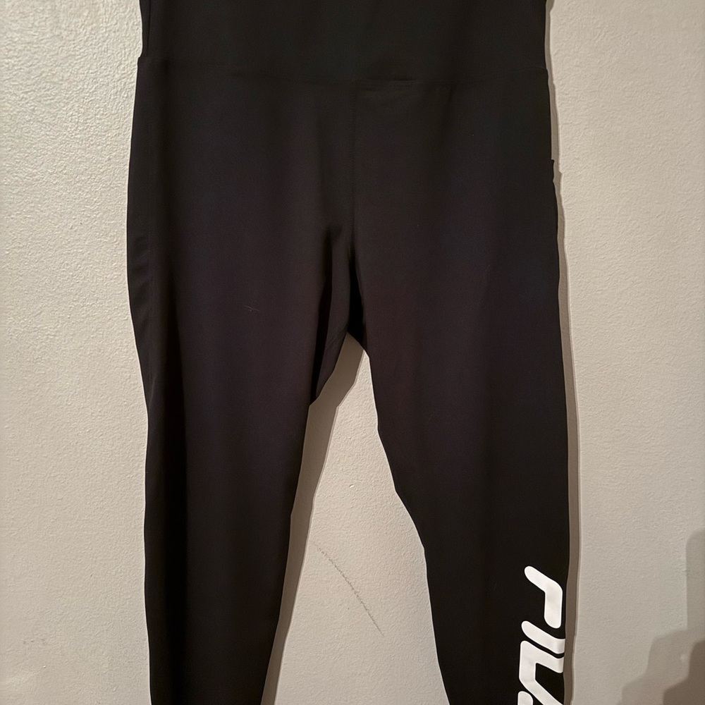 Fila Black Apparel with White Logo